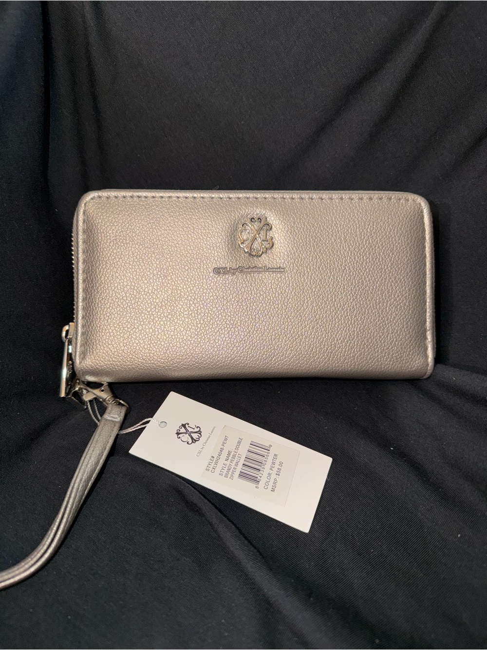 CXL BRANDY PEBBLE DOUBLE
ZIPPER WALLET Pewter